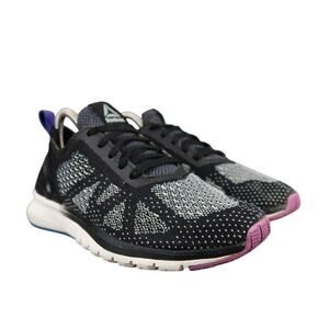 Reebok Shoes Womens 6 Athletic Trainer Running Print Smooth Clip UltraKnit Black